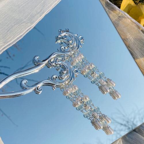 Ancient Style Hairpin Fringed Hair Accessories Simple Versatile Hairpin Ancient Ornaments Headdresses Hanfu accessories