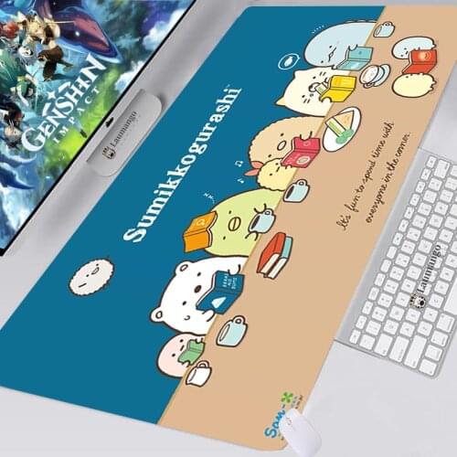 Sumikko Gurashi Kawaii Cartoon Mouse Pad Gaming Accessories ковер Speed Varmilo Keyboard Mousepad Otaku Cute Computer Desk Mat