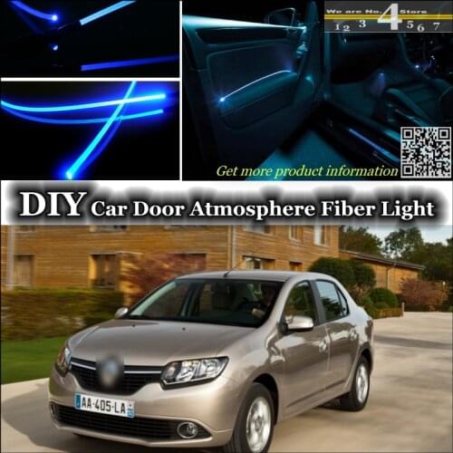 Interior Ambient Light Tuning Atmosphere Fiber Optic Band Lights For Renault Symbol / Thalia / Citius Inside Door Panel
