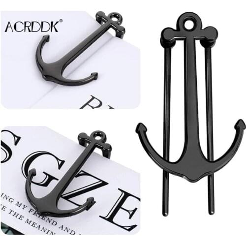 Anchor Bookmark Creative Metal Page Holder Clip for Students Teachers Graduation Gifts School for School Office FC