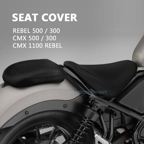 Motorcycle Protecting Cushion Seat Cover Fabric Saddle Seat Cover For Honda Rebel CMX 500 300 2017-2020 CMX 1100 Rebel 2021