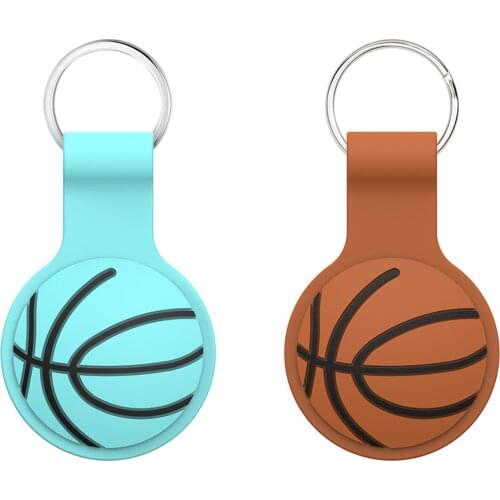 Silicone Protector Cover With Keychain For AirTags Shockproof Anti-scratch Anti-fall Silicone Protective Case Shell For Air Tags