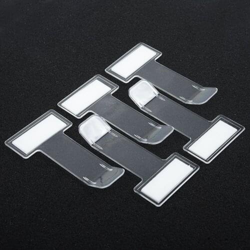 5pcs Car Vehicle Accessory Temporary Parking Ticket Permit Card Ticket Holder Clip Sticker Windscreen Window Fastener Stickers