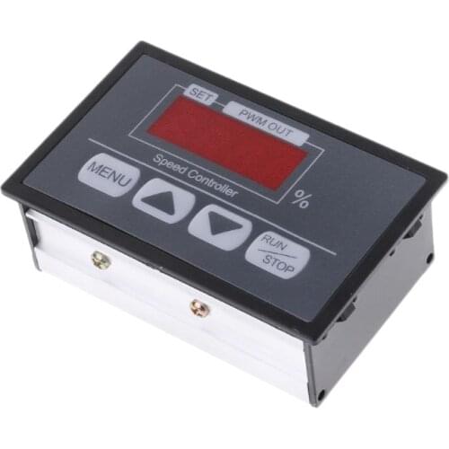 6-60V PWM DC Motor Speed Controller With Digital Display Panel Button Governor