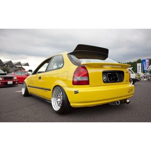 Car Accessories For Honda Civic EK Osaka JDM Type Fiberglass Rear Spoiler FRP Fiber Glass Trunk Wing Splitter Lip Drift Kit Trim