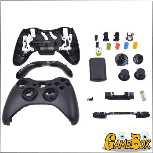 Housing Case Shell with Full Buttons for XBox 360 Protective Shell Cover Full Set With Buttons Analog Stick For XBox360