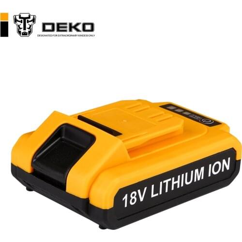 DEKO 18V cordless drill DC New Design Mobile Power Supply Lithium Battery