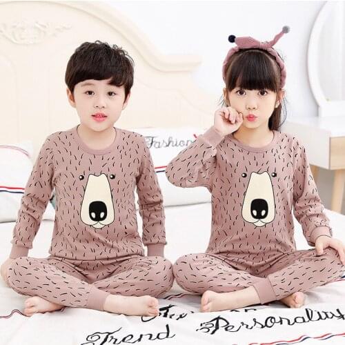 Cartoon Childrens Pajamas for Boys Girls Tops+Pants Pyjamas Kids Sleepwear Girls Pajamas Children Clothing Suit Baby Pijamas