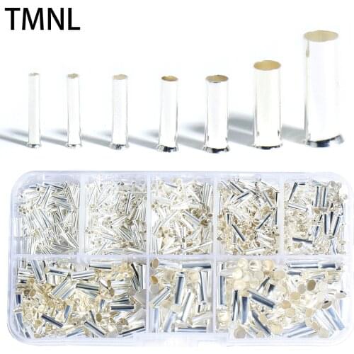 EN Electrical Crimp Cord Wire Tube Naked Butt Wiring Copper Cable Tubular Terminals Connect Ferrules Bare Tinned Non-Insulated