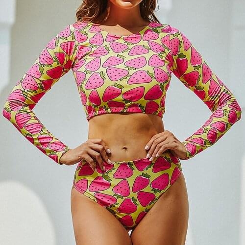 Faskob Swimwear With Sleeves