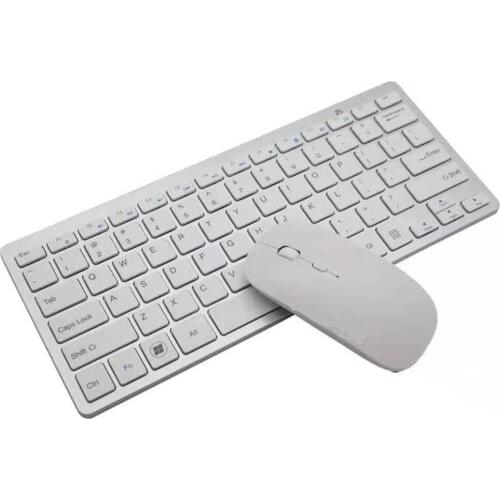 2.4GHz Wireless Keyboard Set Ultra-thin Compact Wireless Keyboard Mouse Suitable for PC Notebook Windows XP / Vista / 7/8/10