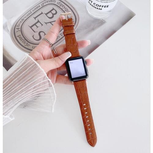 High Quality Leather Loop Band for iWatch 40mm 44mm Simple Strap Tour Band for Apple Watch 42mm 38mm Series 1 2 3 4 5 6 SE