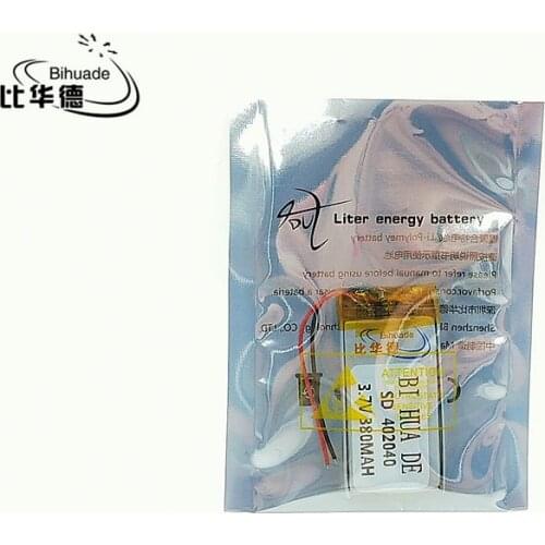 Li-Po 10pcs [SD] 3.7V,380mAH,[402040] Polymer lithium ion / Li-ion battery for TOY,POWER BANK,GPS,mp3,mp4,cell phone,speaker