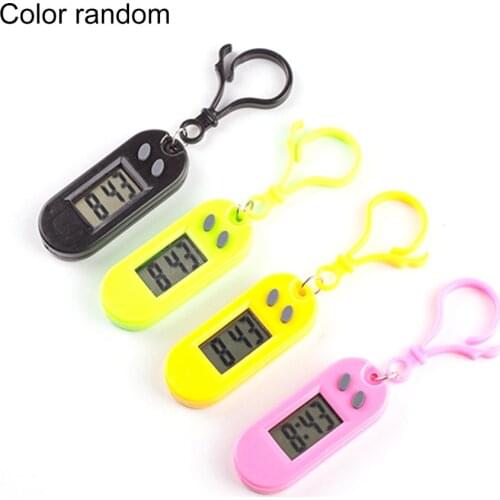 1pcs Multifunctional Toy Watch Keychain Backpack Pocket Watch Electronic Watch Led Test Watch Random Color