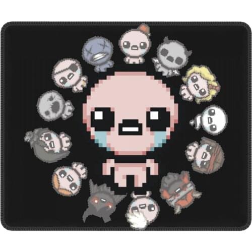 The Binding Of Isaac Circle Of Characters Cool Mouse Pad Waterproof Soft Mat Rubber Gamer Computer Laptop Pad
