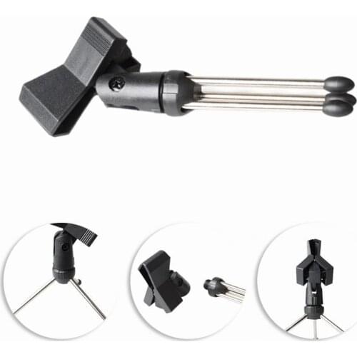 Portable Adjustable Metal Desktop Microphone Support Stand Clip Holder Bracket