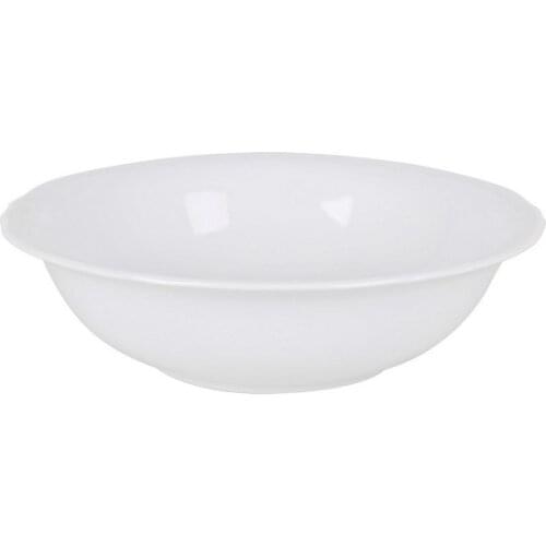 Salad Bowl Feuille Porcelain White (ø 23 x 6 cm)