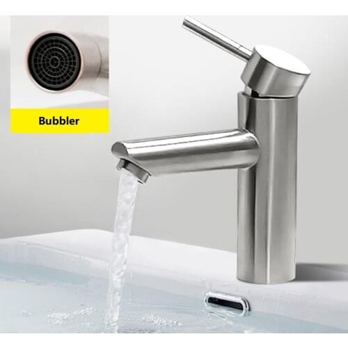 Silvery Kitchen sink Faucet mixer Seven Letter Design 360 Rotate Water Saving Bathroom Shower Faucet filtered Faucet Accessories