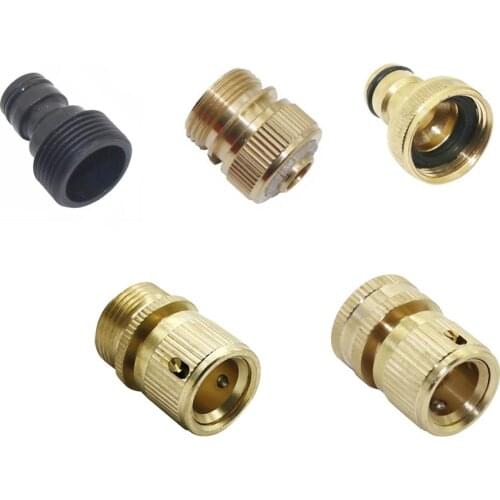 3/4" Female/Male Thread Nipple Quick Connector 1/2" Pipe Hose Interface Connector Faucet Car Wash Water Gun Pipe Fittings