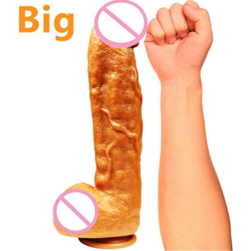 Super Soft Huge Dildo Female Masturbator Silicone Realistic Penis with Suction Cup Big Dick Dildos Erotic Sex Toys For Women 18