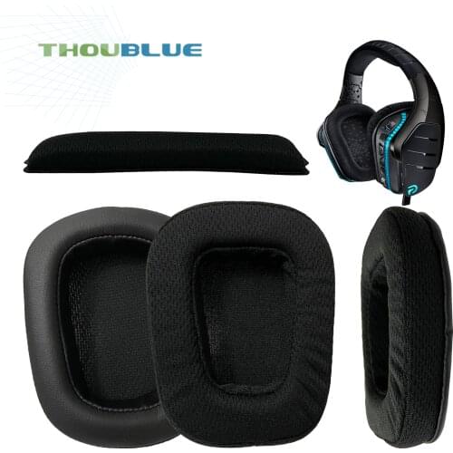 THOUBLUE Replacement Ear Pad For Logitech G633 G933 Earphone Memory Foam Cover Earpads Headphone