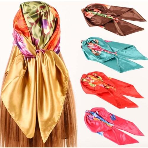 JIAYAN Spring Autumn Women Scarf Silk Neck Scarf Casual Headscarf Women Kerchief Scarves For Ladies 2021 New