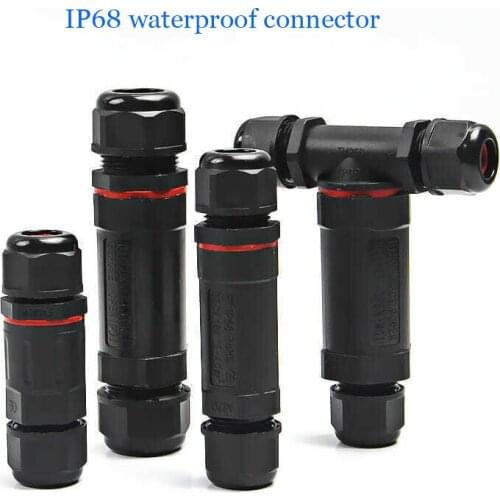 IP68 cable waterproof connector quick connector installation 2/3/4/5 pin cable wire outdoor DIY sealing sleeve connector
