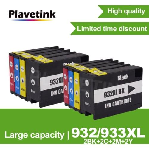 Plavetink Replacement For HP 932 933 932XL 933XL Compatible Ink Cartridge For HP Officejet 6100 6600 6700 7110 7610 7510 Printer