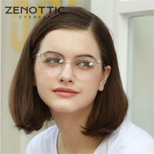 ZENOTTIC Round Eyeglass Frames
