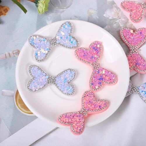 12Pcs/Lot Felt back side Color Symphony Patches Appliques for DIY Hair Clip Accessories And Clothing Cloth Sticker