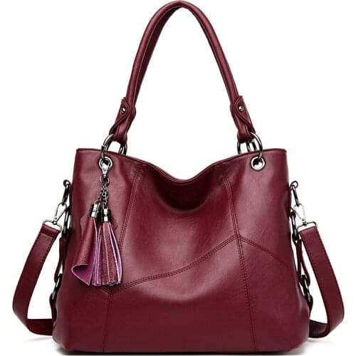 2021 New Women Leather Handbags Women Messenger Bags Designer Crossbody Bag Women Bolsa Top-handle Bags Tote Shoulder Bags