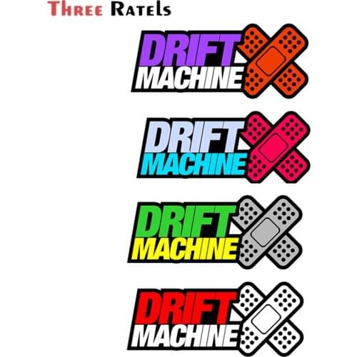 Three Ratels A652 For Drift Machine Red Bandage Cartoon Car Stickers Scratch-Proof Decal Bumper Waterproof VAN Graphics