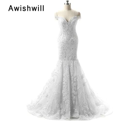 Awishwill Mermaid Silhouette Wedding Dresses