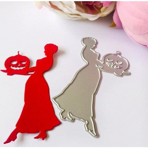 Halloween Witch Pumpkin Metal Cutting Dies for Card Making Decoration DIY Scrapbooking