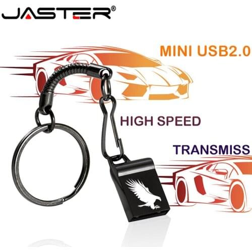 JASTER USB 2.0 mini metal usb flash drive 4GB 8GB 16GB 32GB 64GB 128GB pendrive (Custom LOGO) free shipping