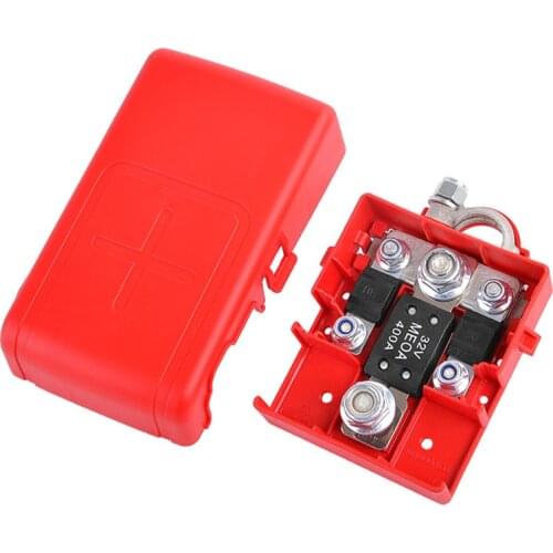 Battery Terminals, 32V 400A Car Quick Release Fused Battery Distribution Terminals Clamps Connector Brass Terminals