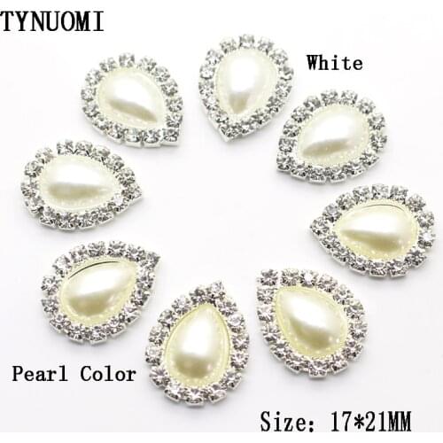Hot 10pcs / lot21*17MM Dripping Rhinestone Button Decoration Accessories DIY Wedding Embellishment Material Sales Price
