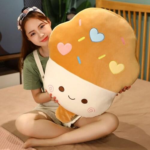 Cartoon Popsicle Plush Toy Pillow Stuffed Food Ice Cream Soft Doll Pink Green Pillow Cushion Kids Toys Birthday Gift Home Decora