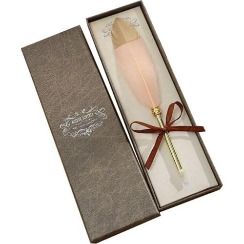 2021 New 0.7mm Kawaii Feather Ballpoint Pen Roll Ball Pens for Writing School Office Supplies Stationery