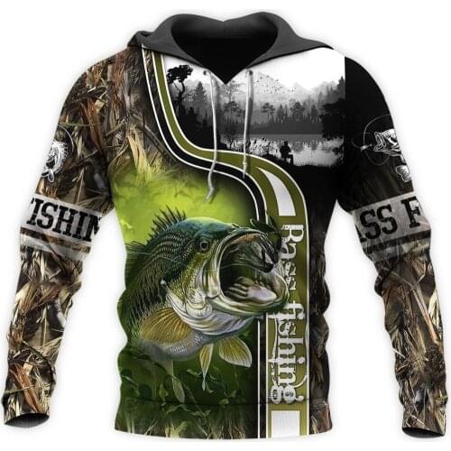 New animal fishing art Harajuku leisure sports suit fashion fun 3D printed Hoodie / Sweatshirt / jacket