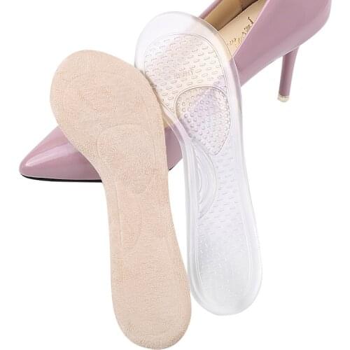 1 Pair Anti-Slip 3/4 Length Shoes Insole Arch Support Massaging Orthopedic Insoles for High Heels Women Gel Metatarsal Cushion