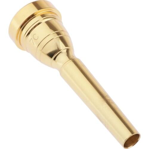 Gold Plated Metal Trumpet Mouthpiece, 7C Golden (Musical Instruments Accessories)