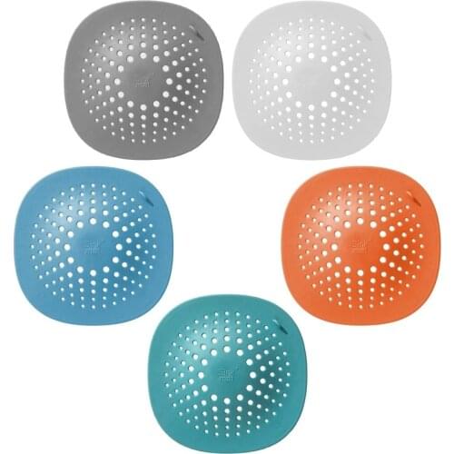 Hair Catcher Raised Shower Drain Protector Covers Durable Silicone Hair Stopper for Bathroom Bathtub Kitchen Sink Strainer