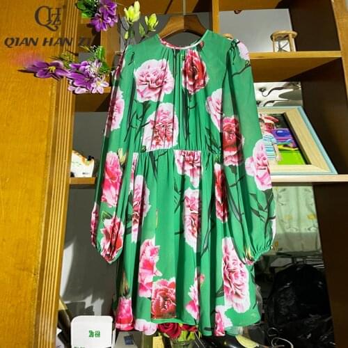 Зеленые летние платья Qian Han Zi China At AliExpress