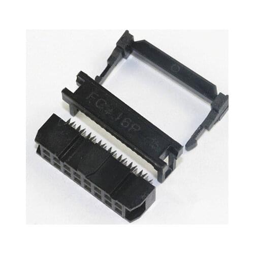 50PCS IDC Socket FC-16P 2.54mm IDC connector 16-pin cable socket 16P 2X8P IDC