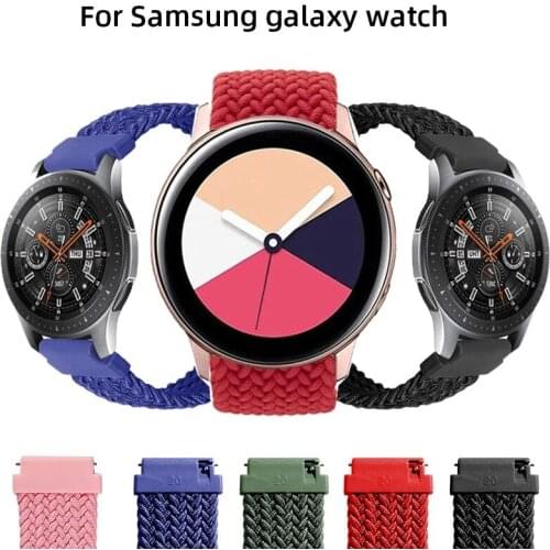 20mm Nylon Elastic Strap for Samsung Galaxy Watch 42mm for Huawei for Amazfit Bip Sport Smart Watchband Wristband Replacement