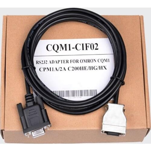 CQM1-CIF02 Compatible programming cable for PLC CQM1 CPM2A CPM1A CQM1/CIF02 RS232 / peripheral port 2.5m TPM1 20Pin CQM1CIF02