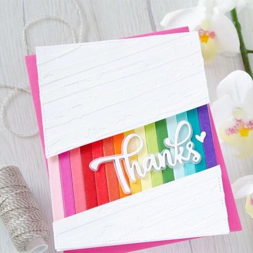 Thanks Word Metal Cutting Dies For Scrapbooking Card Album Photo Making DIY Crafts Stencil Embossing New Supplies 2020