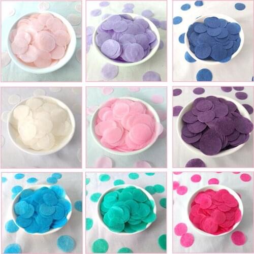 Wedding Decoration 6PCS 30g 2.5cm Color Round Confetti Balloon Filling Wedding Party Throwing Confetti Confetti