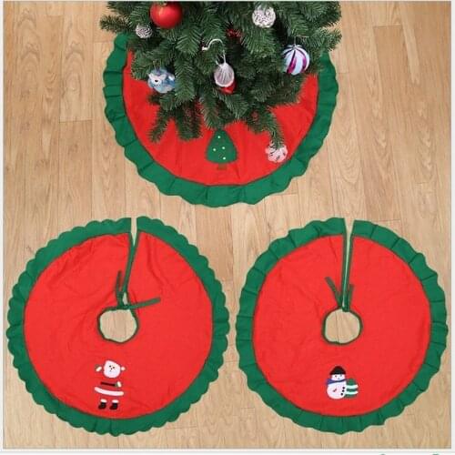 Christmas tree ornament Christmas tree dress Christmas non-woven tree dress 90 cm in diameter decorations for outdoor trees